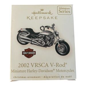 Hallmark Miniature Ornament Harley Davidson 2002 VRSCA V-Rod NIB 2008